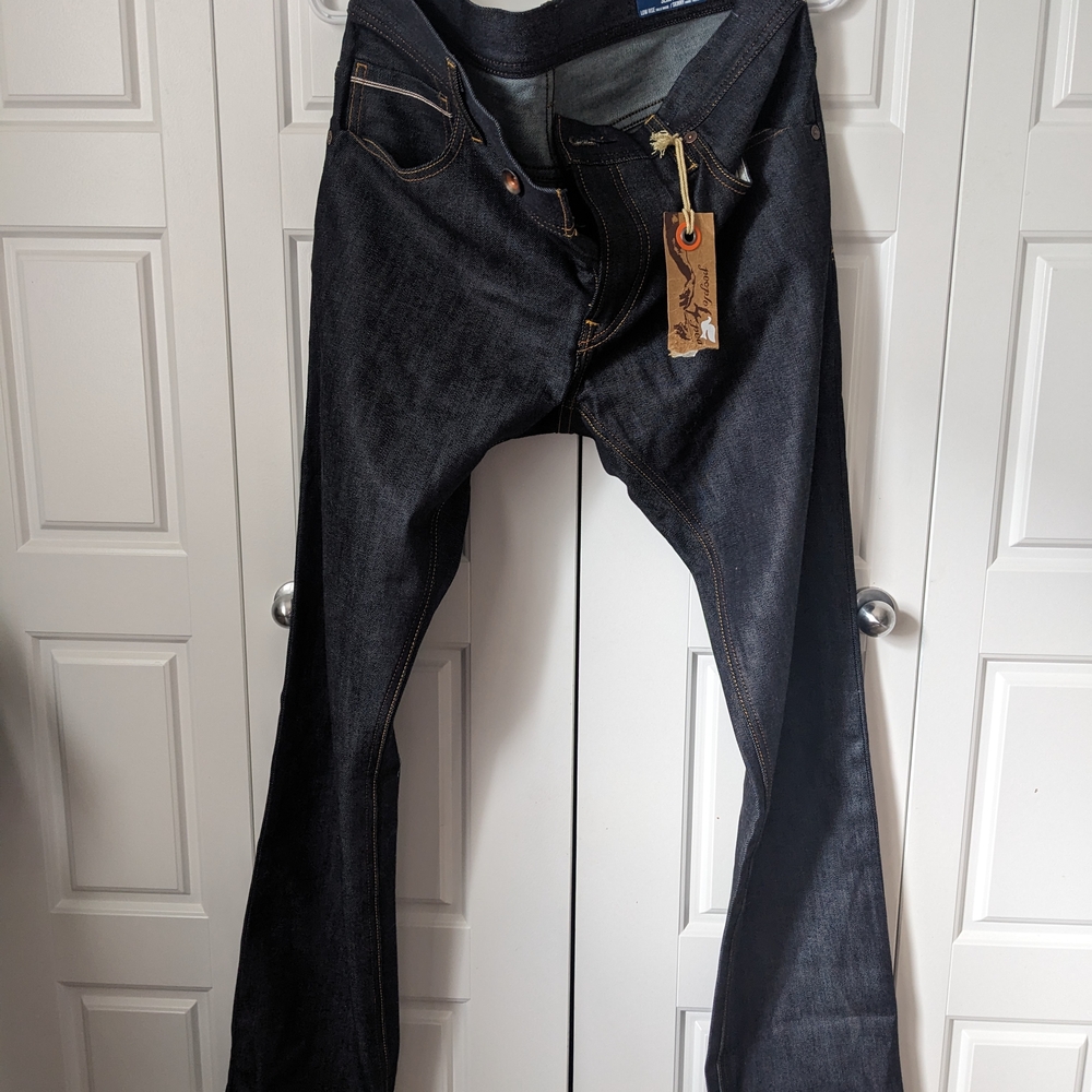 People For Peace Raw Denim Jeans